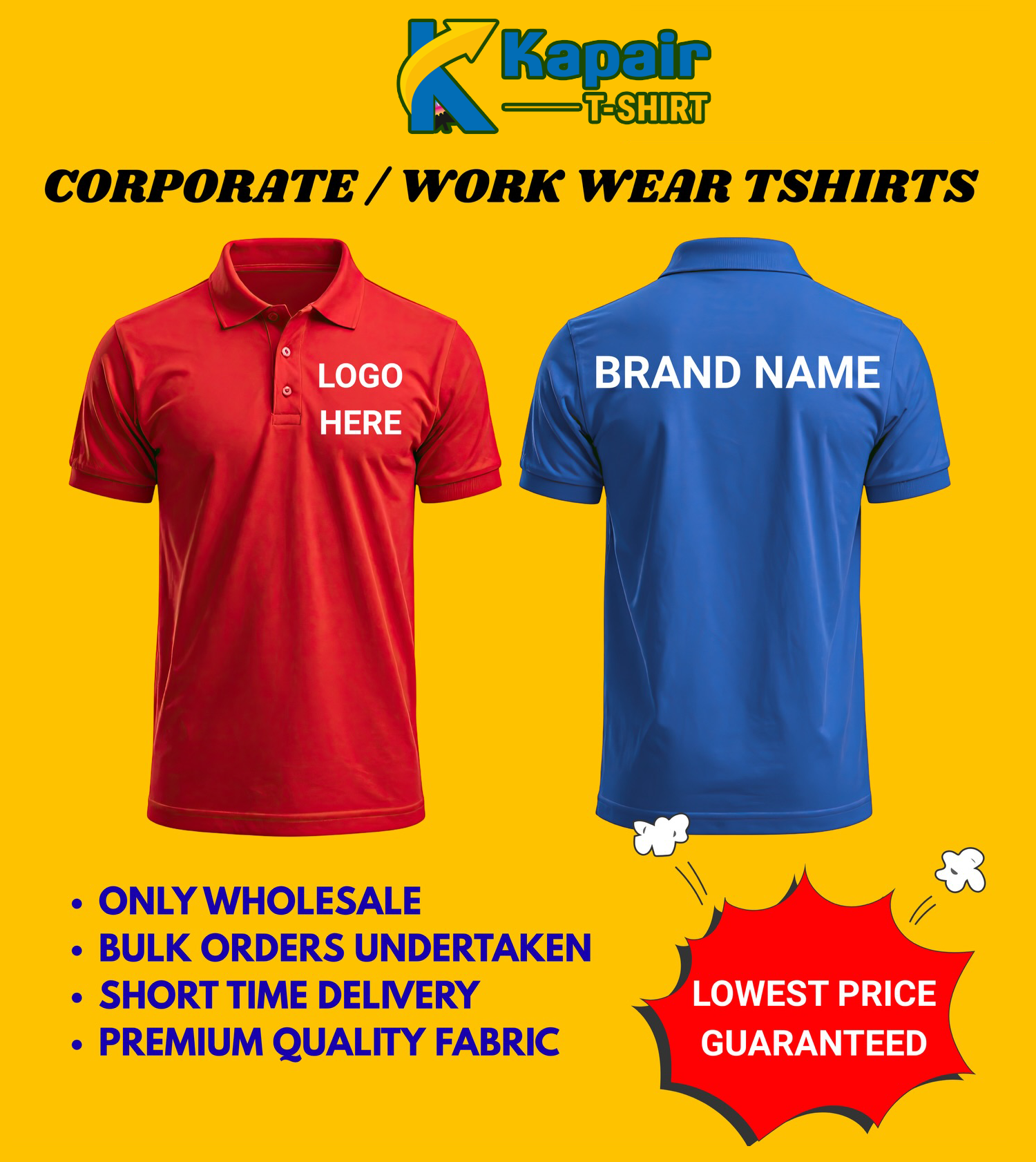 Kapair T-Shirt: India’s Trusted Corporate Uniform Supplier Kapair T-Shirt: India’s Trusted Corporate Uniform Supplier