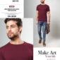 Jonnie Bio Wash Cotton Round Neck T-Shirt Jonnie Bio Wash Cotton Round Neck T-Shirt