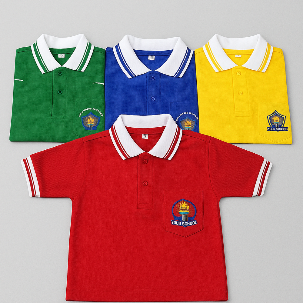School T-Shirt Manufacturer in Delhi – Premium Quality by Kapair T-Shirt