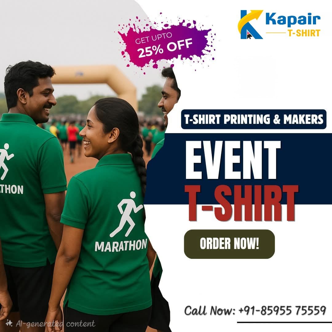 Event T‑Shirt Printing in Kolkata | Kapair T‑shirt Event T‑Shirt Printing in Kolkata | Kapair T‑shirt