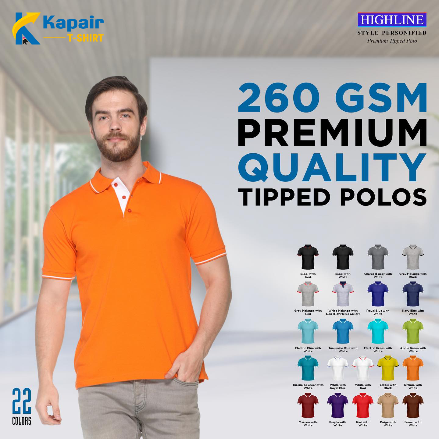 Elevate Your Brand with Premium Highline Polo T-Shirts