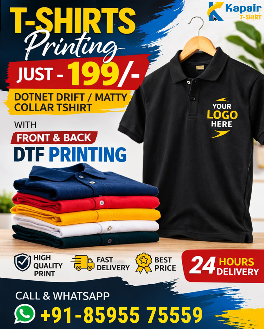T-Shirt Printing Company – Premium Custom Printing Services by Kapair T-Shirt