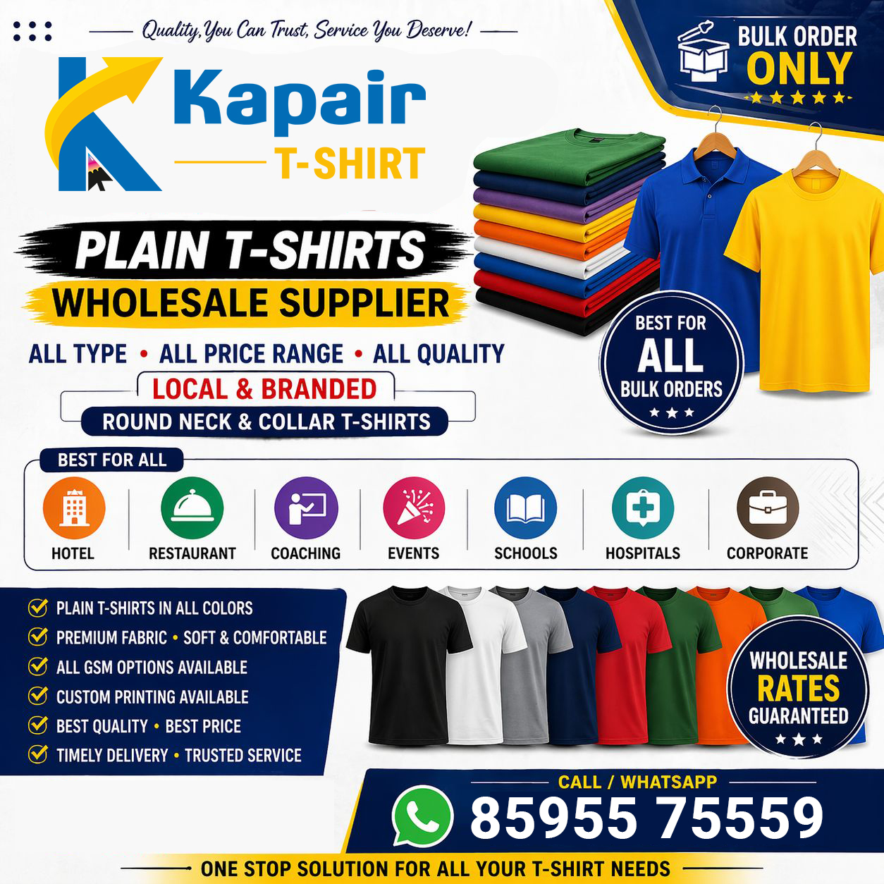 Your Trusted Bulk Polo T-Shirt Supplier: Quality, Customization, and Wholesale Pricing